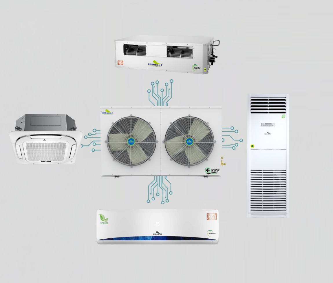 INDcool VRF Home Outdoor Unit (10 HP): Space-Saving Multi-Unit AC Solution