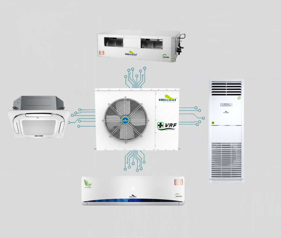 INDcool VRF Home Outdoor Unit (6 HP): Space-Saving Multi-Unit AC Solution