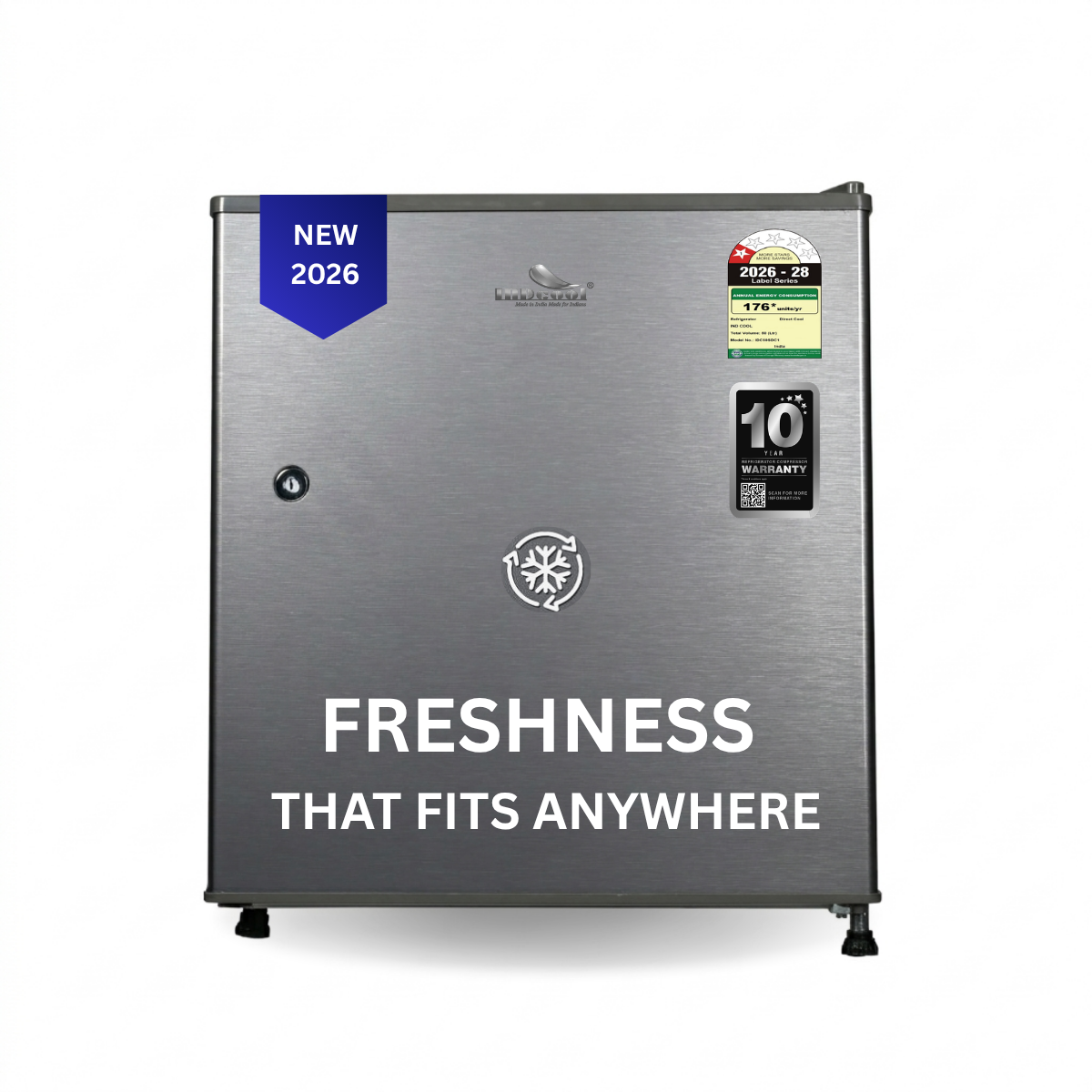 IDC50SDC1 (2026 New): 50 Litres 1 Star Single Door Direct Cool Series Refrigerator (Linish)
