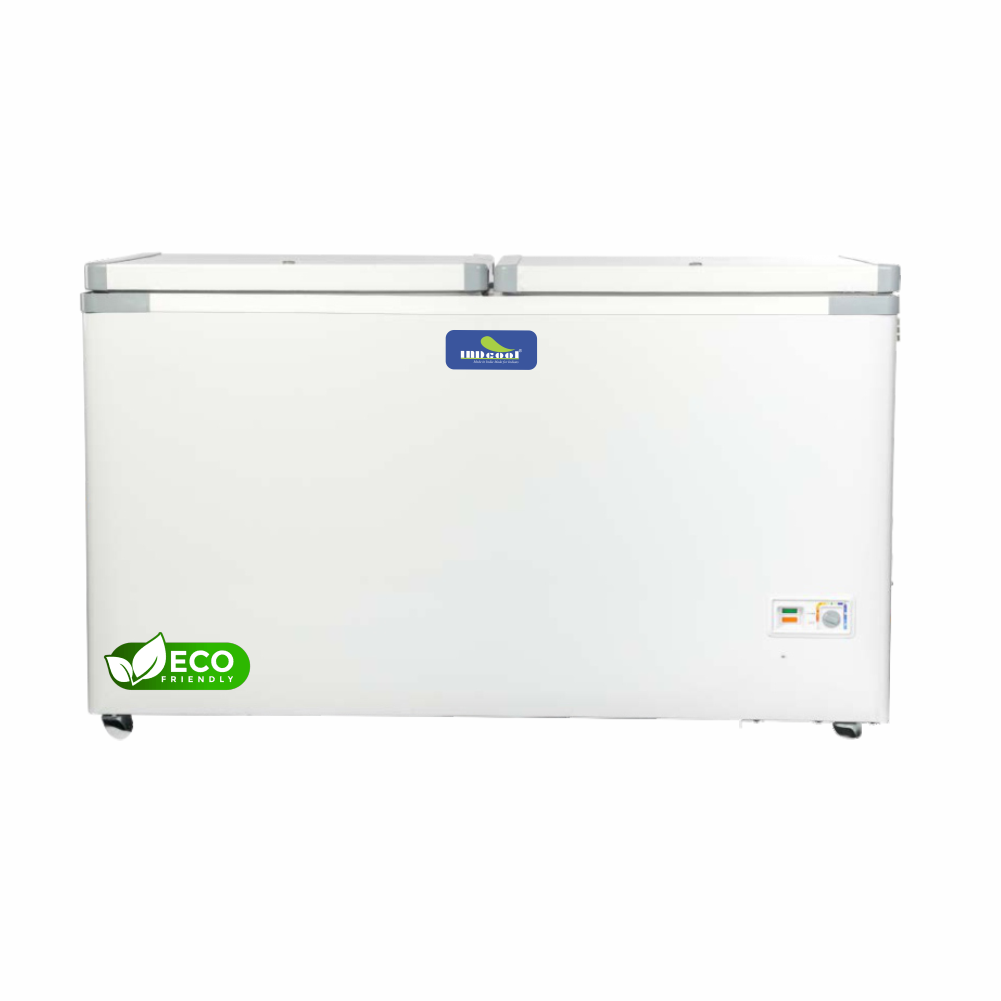 INDcool 400DDUC 5 Star Double Door Green Deep Freezer