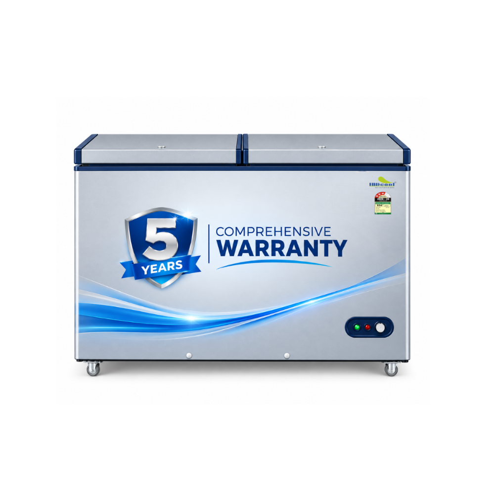 INDcool IDCDF300DDH3 300 Ltr  3 Star Double Door  Hard Top Deep Freezer