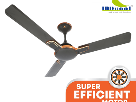 "INDcool Premium Ceiling Fan - Elegantly designed with premium finish, advanced motor technology, and remote control for a perfect blend of style and performance."